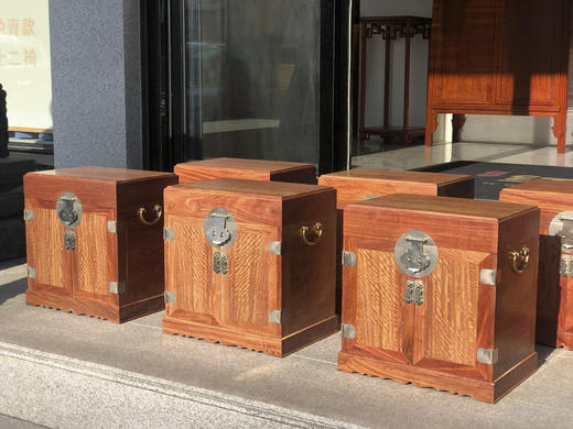 红桥红  家具严选  缅甸花梨（大果紫檀）【38故宫款·官皮箱】 商品图3