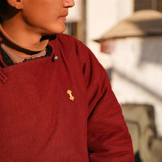 【金刚杵】胸章徽章胸针  西藏白居寺壁画系列 时尚独特个性百搭配件  醍醐原创设计 商品图3