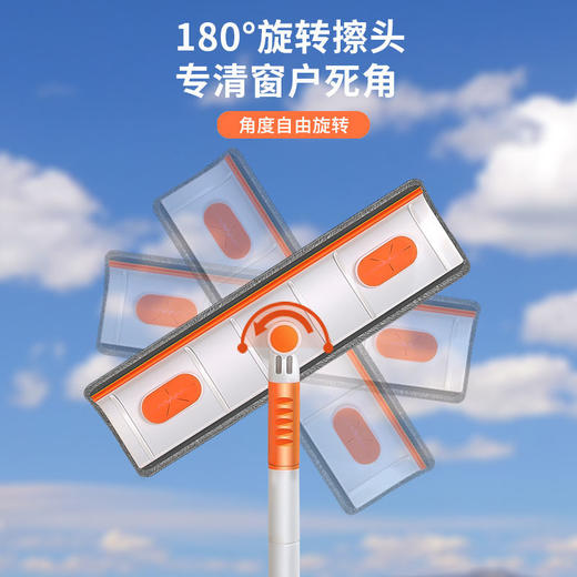 【两用】擦玻璃神器玻璃窗一体硅胶伸缩双面擦擦神器可弯曲双层 商品图2