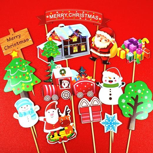 圣诞系列插件 圣诞袜 圣诞树帽 铃铛 礼盒 雪松圣诞老人等 装饰插件 商品图1