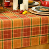 姜黄英伦格纹棉麻餐桌布 商品缩略图1