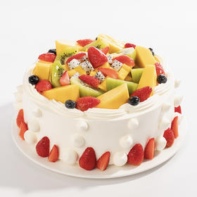【热销50w+】浪漫果纷蛋糕，5种新鲜水果x绵软蛋糕胚（登封幸福西饼蛋糕）