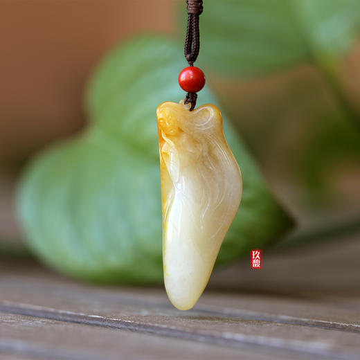 和田玉（白玉）籽料挂件--玉贵人·随风13.448g 商品图0