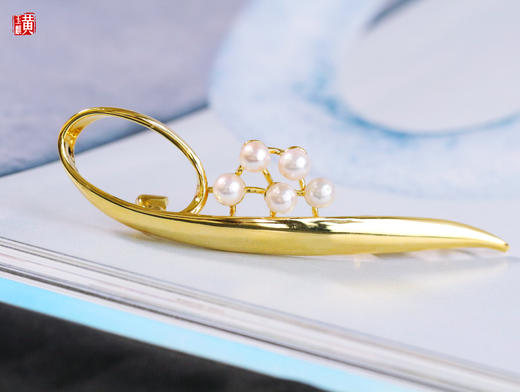 [ 月光小调 ] Akoya 海水珍珠胸针 商品图2