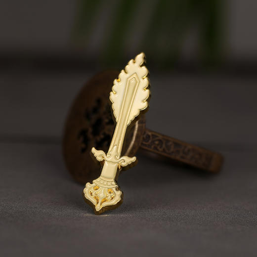 【文殊宝剑】胸章徽章胸针 西藏白居寺壁画系列 时尚独特个性百搭配件 醍醐原创设计 商品图0