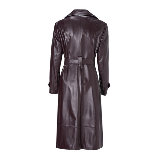 EITIE爱特爱冬季新款复古气质修身显瘦中长款羊皮大衣皮衣6893518 商品图1