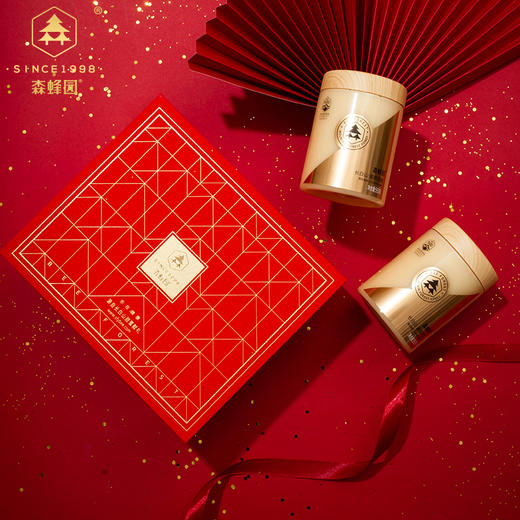 森蜂园紫椴原蜜550g*2瓶 椴树蜂蜜雪蜜礼盒大礼包蜂蜜组合含礼盒 商品图3