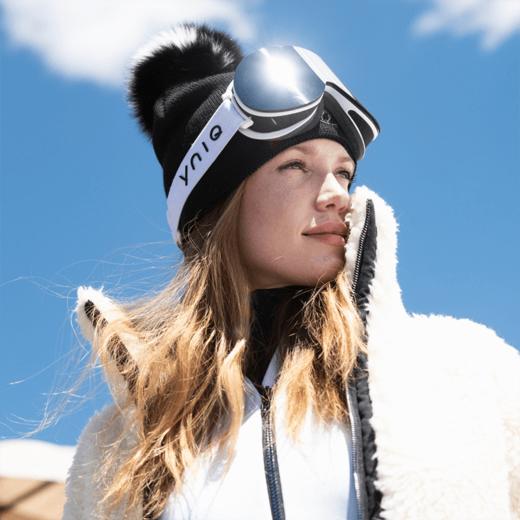 YNIQ - Two - White Star 配件 护目镜 白色/黑镜 商品图3