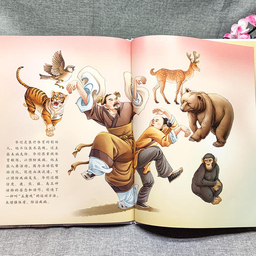 全4册中国古代名医故事美绘本正版华佗+李时珍+扁鹊+张仲景精装大开本中国古代四大名医名人故事绘本小学生阅读课外书儿童早教书籍 商品图4