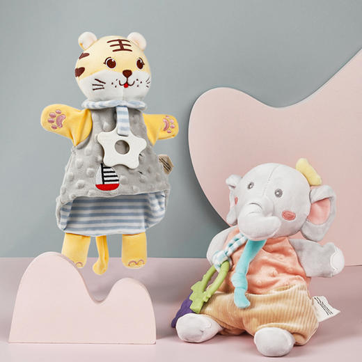 【笑麻麻社群福利19.9秒杀】安抚巾 自主入睡之选  婴儿可入口啃咬安抚玩具手偶 哄睡宝宝玩偶娃娃安抚巾 内置轻柔摇铃 宝宝止哭神器 A 商品图3