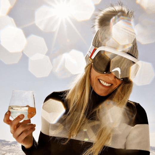 YNIQ - One - White Gold 配件 护目镜 白色/金色/棕镜 商品图3