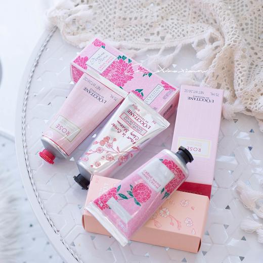 【秋冬限定】法国 L'OCCITANE欧舒丹 护手霜75ml*3件套 套盒（芍药+玫瑰+樱花） 商品图4
