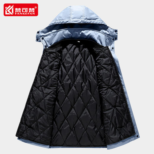 防静电工作服棉衣男冬季加油站电子厂劳保棉服加厚户外防寒棉袄 商品图4