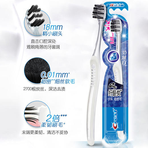 佳洁士纤银炭护龈牙刷*2支（计价单位：套）混色 商品图4