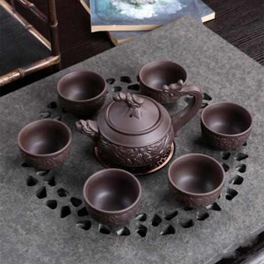 十里香定制茶具【紫砂，七件套】 商品图0