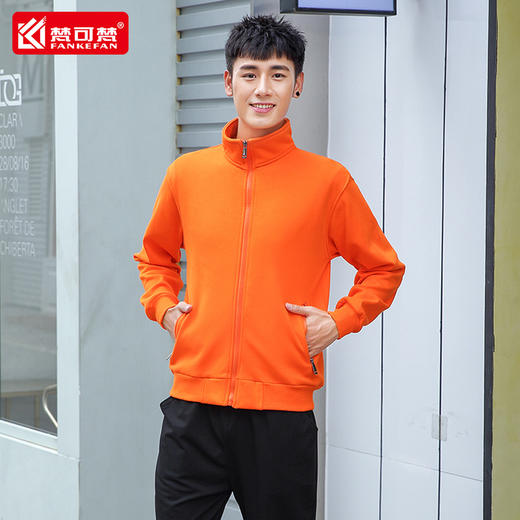 卫衣定制印logo秋冬长袖外套工作服拉链开衫加绒加厚工作衣服装 商品图3