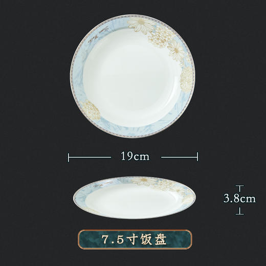 凰家骨瓷时光漫步7方汤盘 商品图0