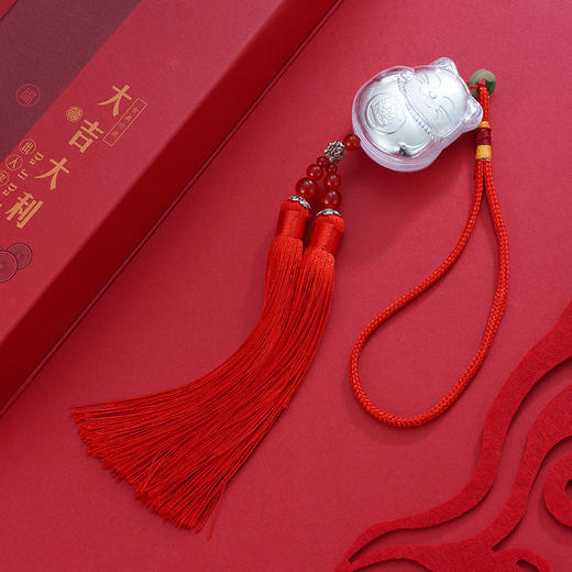 子佩集纯银招财猫车挂2112 商品图3