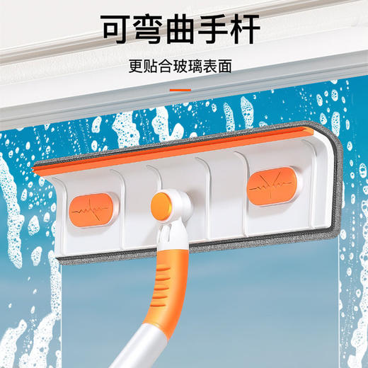 【两用】擦玻璃神器玻璃窗一体硅胶伸缩双面擦擦神器可弯曲双层 商品图3