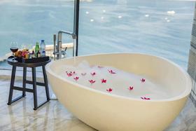 【三亚山海天JW万豪&傲途格精选】 无敌海景泡泡浴真的贼出片儿！