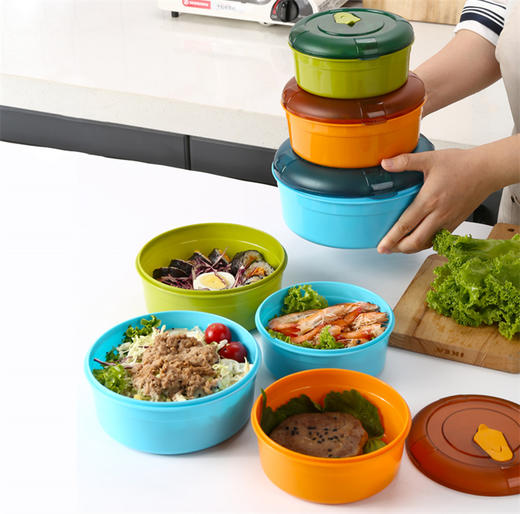 生活谷微波保鲜盒九件套 商品图2