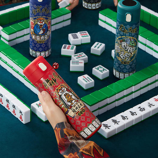 国潮麻将系列智能显温保温杯 商品图3