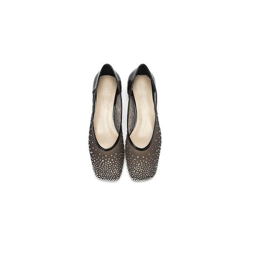 IUIU SECOND 春秋款网纱水钻方头浅口单鞋 商品图6