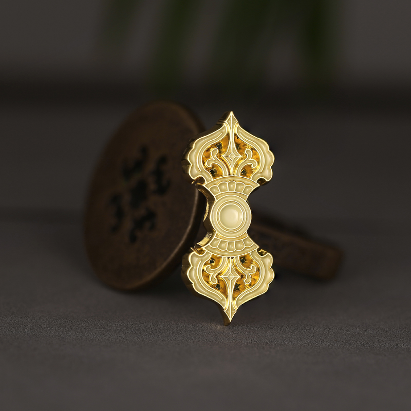 【金刚杵】胸章徽章胸针  西藏白居寺壁画系列 时尚独特个性百搭配件  醍醐原创设计