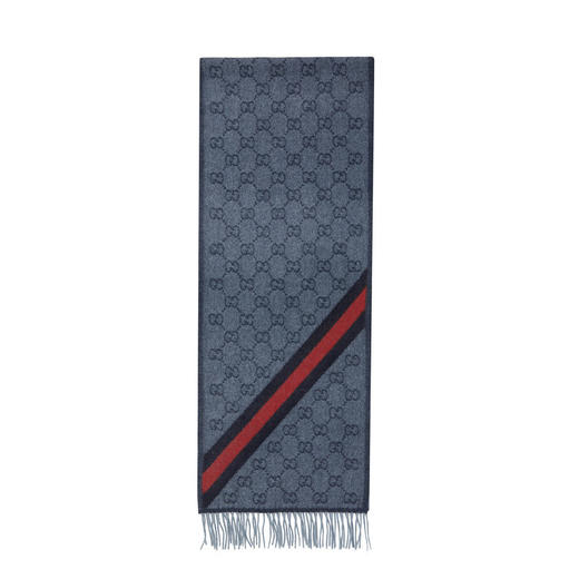 GUCCI 古驰 Gucci围巾 男女通用款羊毛双G时尚长款围巾 570603 3GB18 4068 商品图5