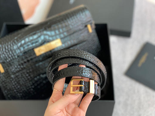 原单曼哈顿-黑色鳄鱼纹大号 商品图4