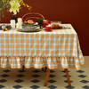 萝莉三色格纹餐桌布莫兰蒂色系文艺风桌布 商品缩略图1