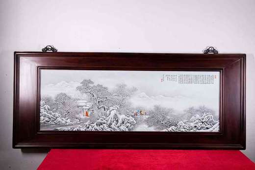 張松茂：粉彩雪景三顾茅庐 商品图0