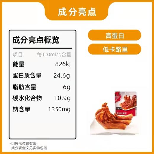小胡鸭鸭掌（香辣味）118g 商品图4