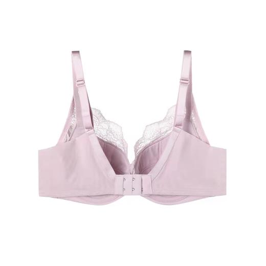 安莉芳蕾丝薄款大胸显小文胸女士性感U型比位收副乳内衣EB00369 商品图2