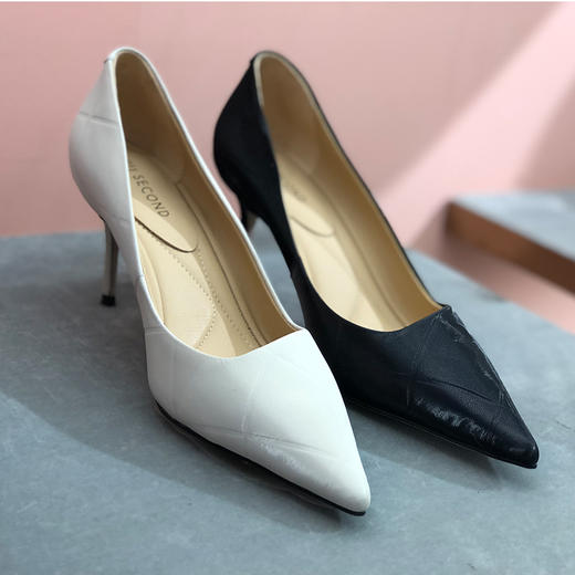 IUIU SECOND 春夏通勤时装高跟鞋简约浅口单鞋 商品图0