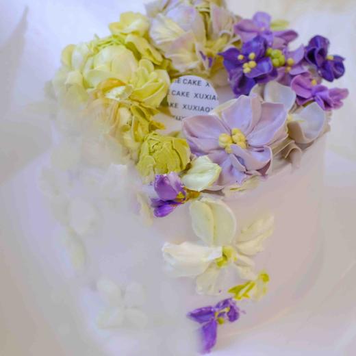 【繁花似锦】奶油霜裱花｜淡色油画、自然系韩式裱花（默认火芒夹心） 商品图4