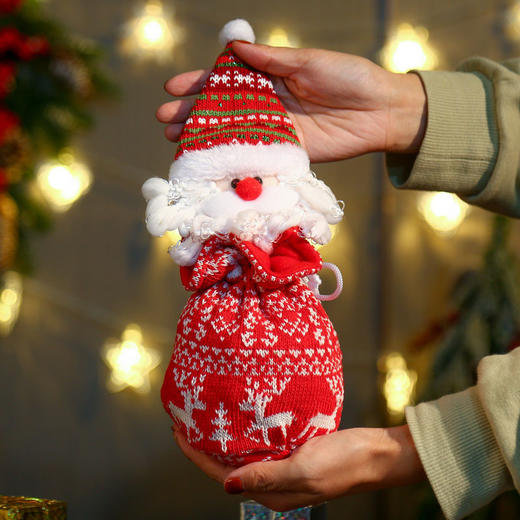 圣诞节礼物老师苹果礼盒圣诞苹果袋包装盒糖果袋批发平安夜礼品袋 商品图5