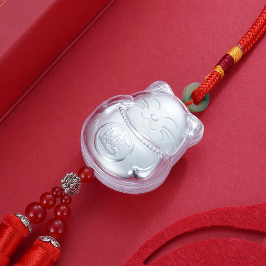 子佩集纯银招财猫车挂2112 商品图1