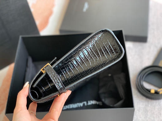 原单曼哈顿-黑色鳄鱼纹大号 商品图1