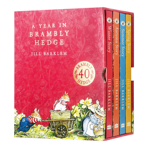 野蔷薇村的一年 4册 A Year in Brambly Hedge 野蔷薇村的故事 英文原版儿童话故事书 原版进口绘本 英语启蒙读物 Jill Barklem 商品图0