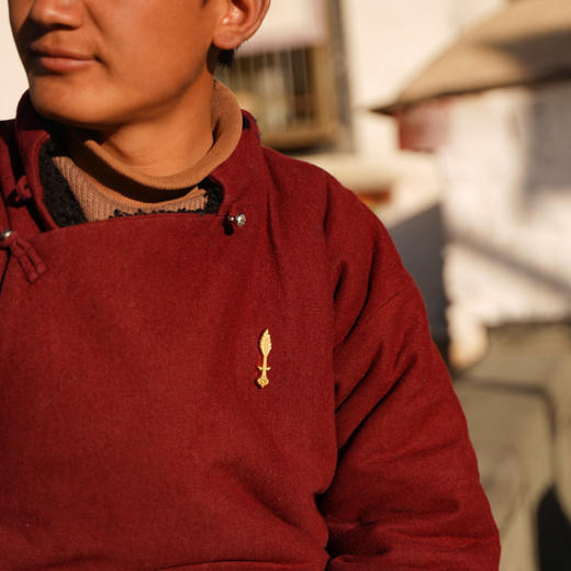 【文殊宝剑】胸章徽章胸针 西藏白居寺壁画系列 时尚独特个性百搭配件 醍醐原创设计 商品图3