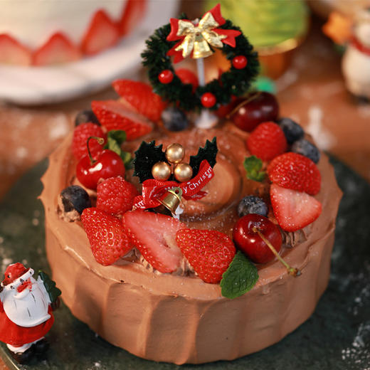 圣诞树桩蛋糕 商品图0