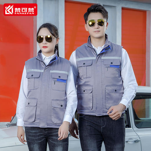冬季加厚马甲工作服劳保防寒志愿者工装广告活动定制印LOGO工服 商品图3