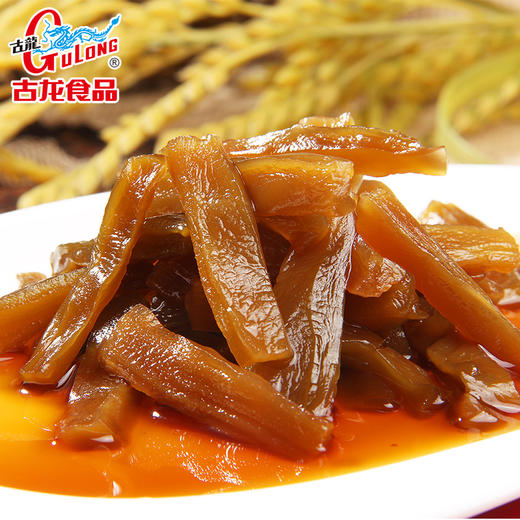 古龙食品香菜心罐头下饭菜熟食凉菜小吃脆菜芯脯泡菜酱菜180g*6 商品图3