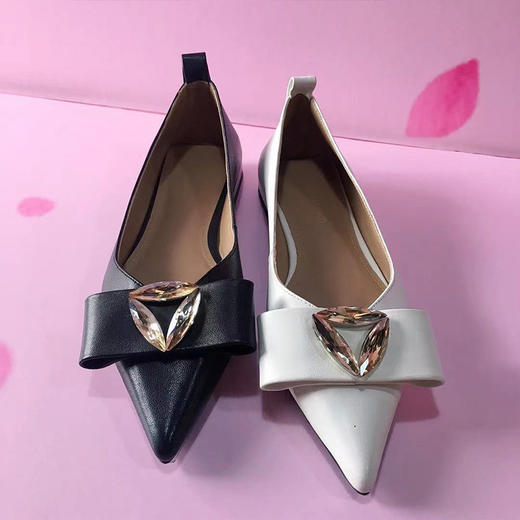 IUIU SECOND 春夏简约浅口单鞋羊皮尖头平底单鞋 商品图0