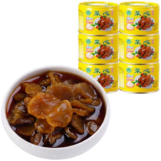 古龙食品香菜心罐头下饭酒菜熟食凉菜小吃脆菜芯脯酱瓜酱菜170g*6 商品图4