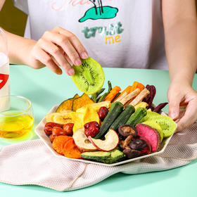 20种缤纷果蔬 满足每个挑剔味蕾 | 综合混合果蔬脆 即食果干蔬菜干休闲零食 250g*3包