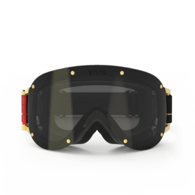 YNIQ - Four - Black Gold  - 配件 - 护目镜 - 黑色/金色/黑镜