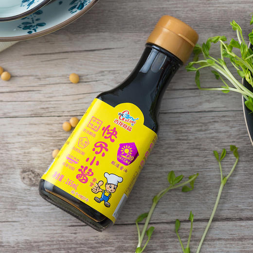 古龙食品快乐小酱油天然酿晒特级酱油迷你调味蘸料火锅烧烤165ml*3 商品图4