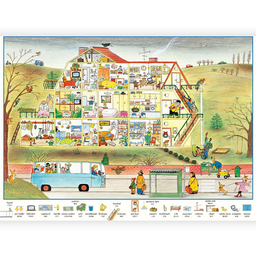 后浪正版 四季时光（画卷版）：寒冬 3-10岁 英语启蒙视觉发现情境认知绘本 浪花朵朵童书 商品图2